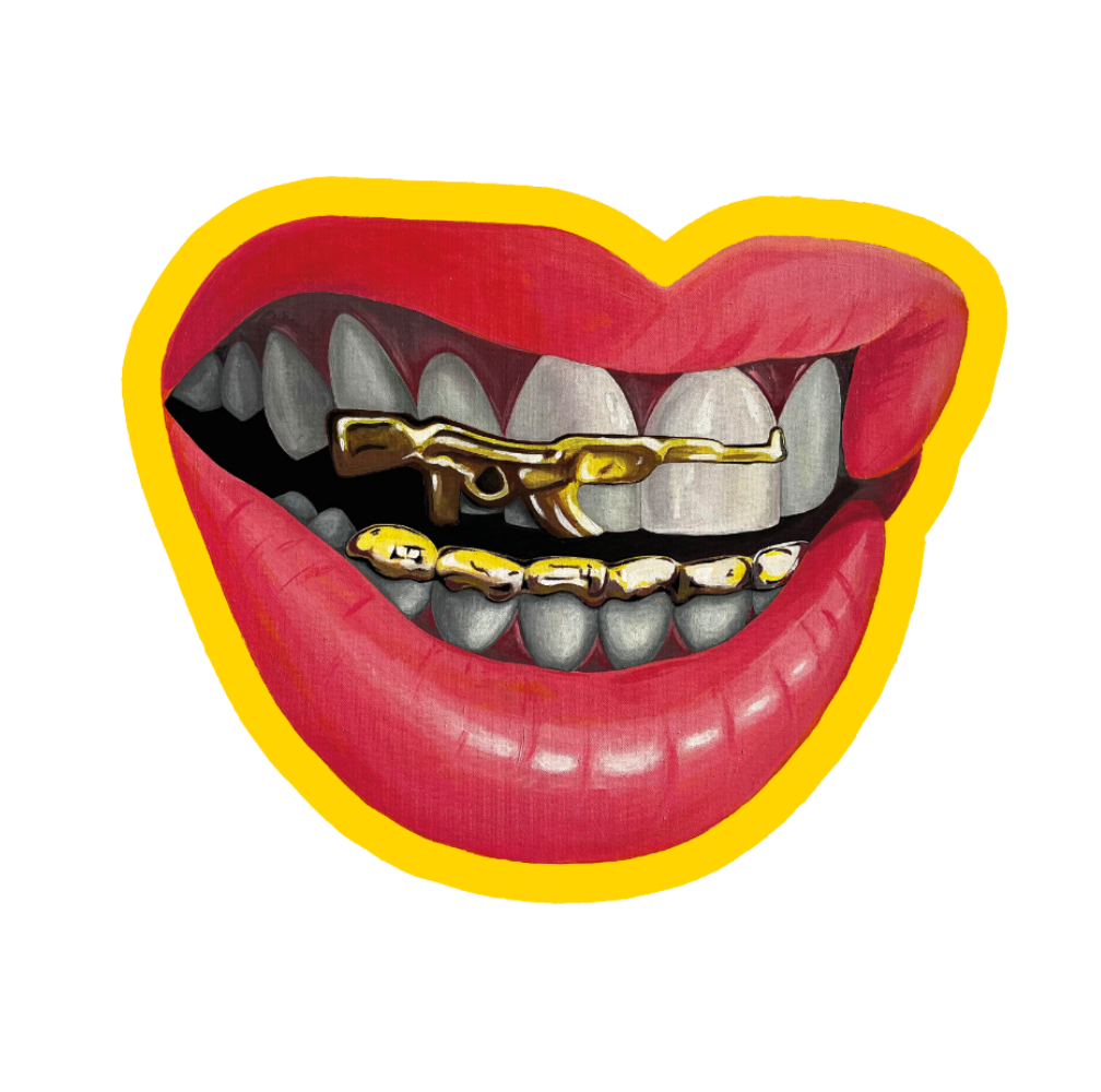 Dangerous Smile Sticker